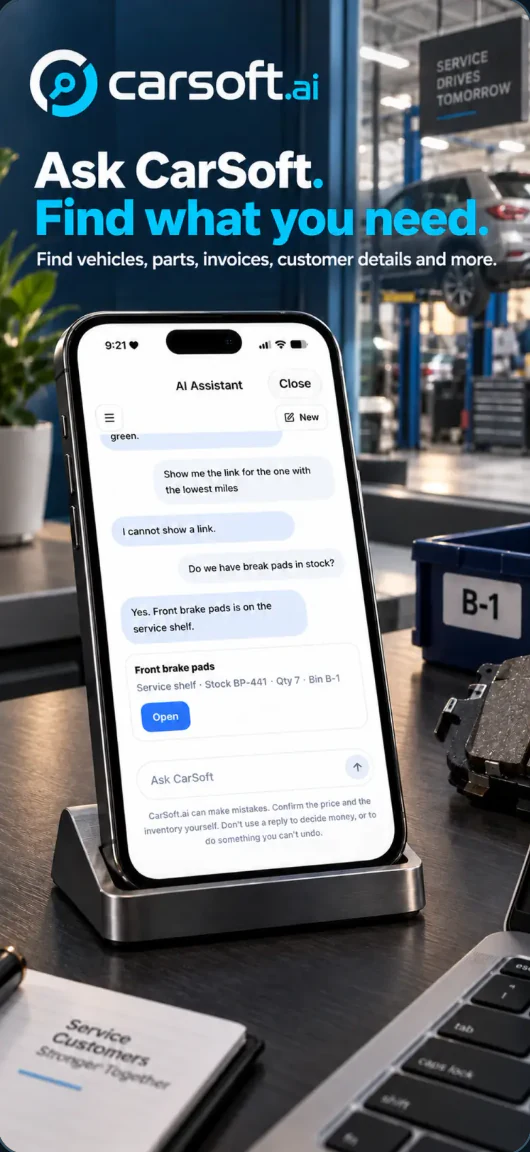 Ask CarSoft AI assistant on iPhone