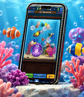 Pixel Aquarium Blast scene