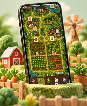Pixel Farm Blast scene