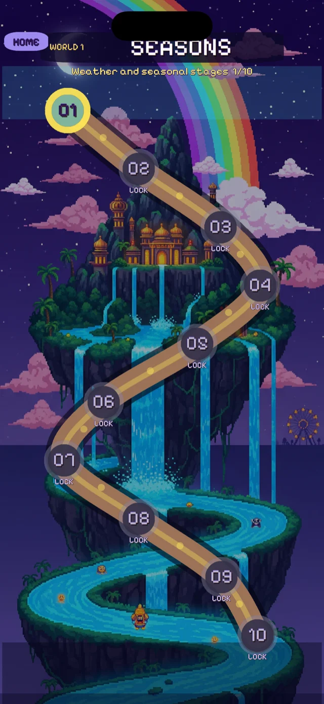 Emoji Match Blast — level map