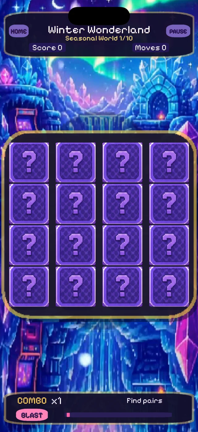 Emoji Match Blast — winter themed world